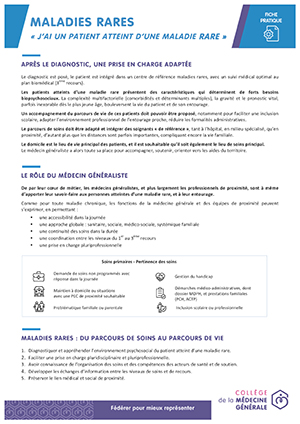 Prise en charge::Ressources d'information CMG Maladies rares PRISE EN CHARGE Page 1