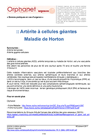 ArteriteCellulesGeantes fiche urgence