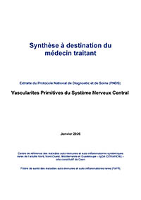 synthese mg vascularites primitives du systeme nerveux central