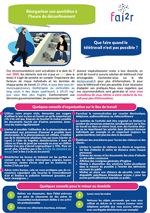 FAI2R COVID19 Que faire quand le télétravail nest pas possible 12